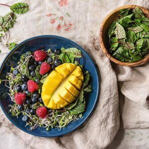 Grilled Meat with Fruits