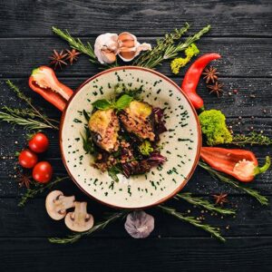 Black Pasta with Meat